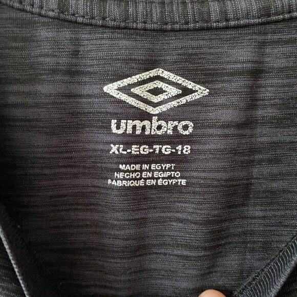Umbro Sleeveless T-shirt Boys XL Striker Soccer Tank Gray - Picture 2 of 5